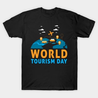 World Tourism Day Travel Across The Continent & See World T-Shirt